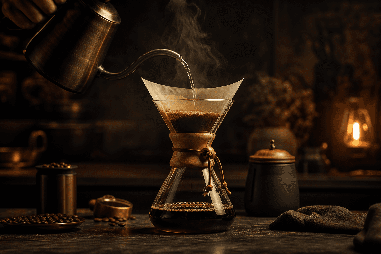 Panama Geisha Chemex specialty coffee recipe from Panama, Chemex brew with Light Roast roast