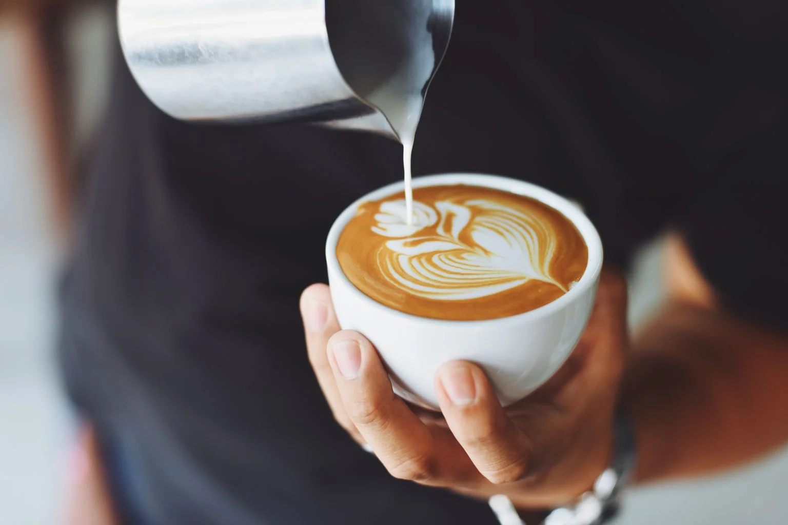 Specialty coffee pour-over in warm editorial light