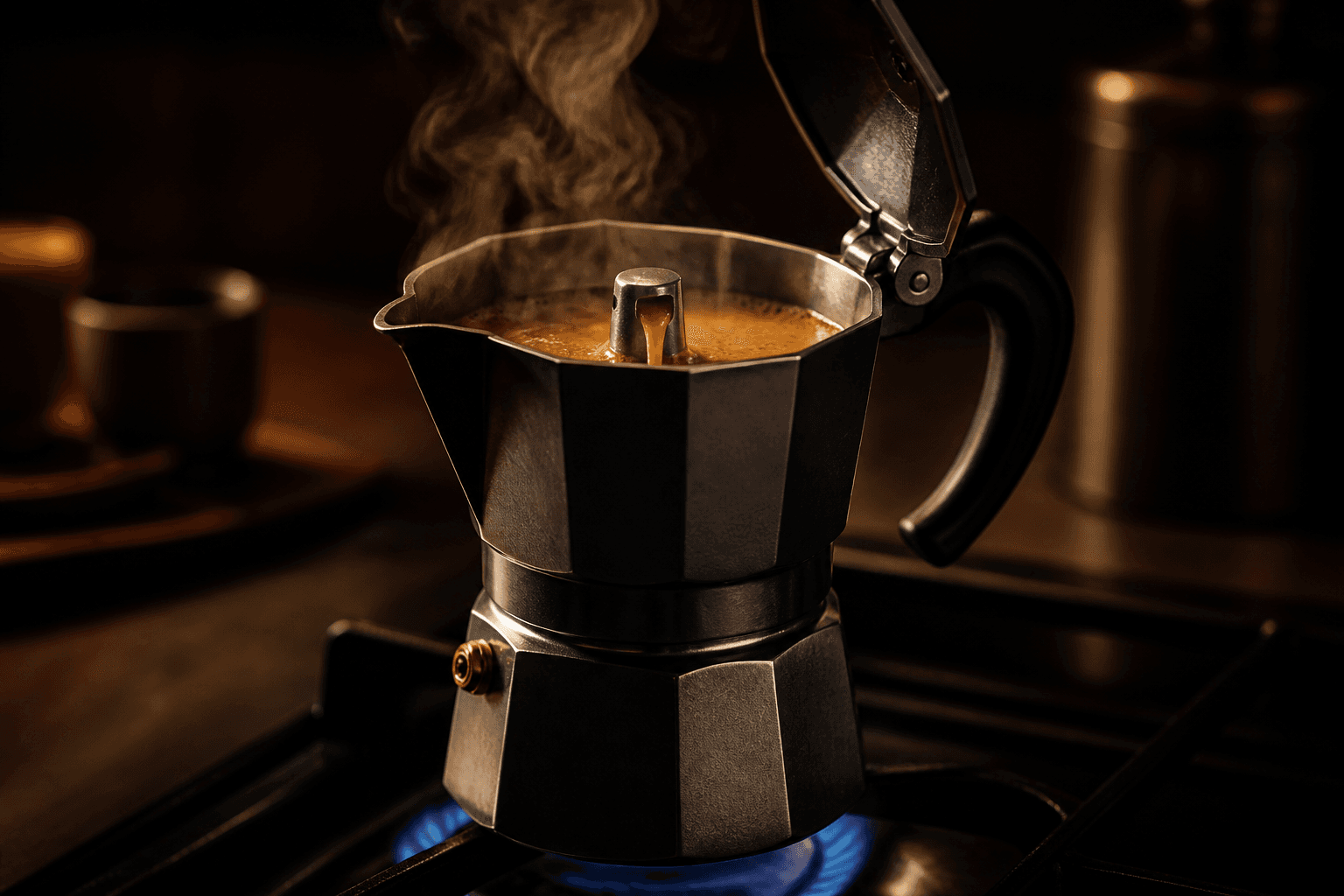 Sumatra Mandheling Moka specialty coffee recipe from Indonesia, Moka Pot brew with Dark Roast roast